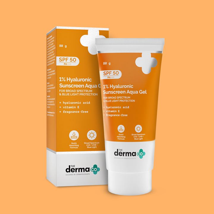 Derma Co 1% Hyaluronic Sunscreen Aqua Gel (SPF 50 PA++++)